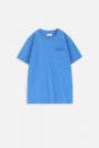 T-shirt z krótkim rękawem niebieski z kieszonką 2219373