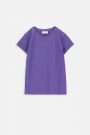 T-shirt z krótkim rękawem fioletowy gładki 2219393