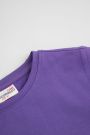 T-shirt z krótkim rękawem fioletowy gładki 2219395
