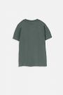 T-shirt z krótkim rękawem zielony z nadrukiem gamerskim 2218610