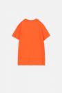 T-shirt z krótkim rękawem pomarańczowy z nadrukiem, licencja LOONEY TUNES 2220861