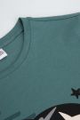 T-shirt z krótkim rękawem zielony z nadrukiem, licencja POWERPUFF GIRLS 2219598