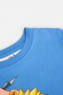 T-shirt z krótkim rękawem niebieski z nadrukiem, licencja NARUTO 2222150