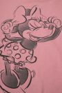 T-shirt z krótkim rękawem pudrowy róż z nadrukiem, licencja MICKEY MOUSE 2220900
