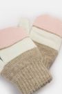 Rękawiczki wielokolorowe swetrowe z bawełnianą podszewką 2227100