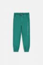 Spodnie dresowe BALLOON zielone z nadrukiem na nogawce 2221796