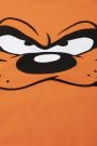T-shirt z długim rękawem LOONEY TUNES pomarańczowy z nadrukiem - Diabeł Tasmański 2225244