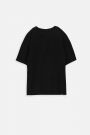 T-shirt z krótkim rękawem LOONEY TUNES czarny z nadrukiem - Diabeł Tasmański 2228514