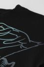 T-shirt z krótkim rękawem LOONEY TUNES czarny z nadrukiem - Diabeł Tasmański 2225289