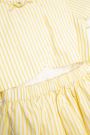Sukienka tkaninowa z krótkim rękawem w żółte paski 2149498