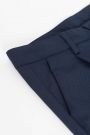 Spodnie tkaninowe eleganckie spodnie garniturowe granatowe z kantem i zaszewkami 2155388