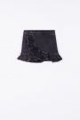 Spódnica jeansowa W kolorze czarnym z ozdobną falbanką 2156964