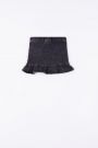 Spódnica jeansowa W kolorze czarnym z ozdobną falbanką 2156965