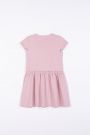 Sukienka dzianinowa W kolorze różowym z metalizowaną aplikacją 2157167