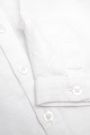 Koszula z lnu i bawełny biała z kołnierzykiem typu stójka 2158011