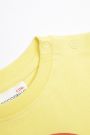T-shirt z krótkim rękawem żółty z tęczowym nadrukiem z przodu 2159028