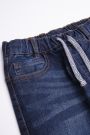 Spodnie jeansowe z modnymi przeszyciami i efektem sprania o fasonie REGULAR 2194281