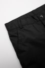 Spodnie tkaninowe czarne z odblaskowym nadrukiem i polarową podszewką 2200342