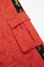 Spodnie dresowe czerwone z kieszonką na nogawce 2200513