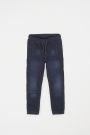 Spodnie jeansowe granatowe ze ściągaczami w nogawkach JOGGER 2112610