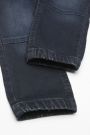 Spodnie jeansowe granatowe ze ściągaczami w nogawkach JOGGER 2112617