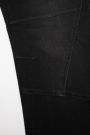 Spodnie jeansowe czarne z wiązaniem w pasie o fasonie REGULAR 2112692