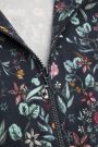 Bluza rozpinana z kapturem i kwiatowym nadrukiem 2113972