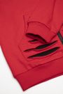 Bluza rozpinana czerwona z kapturem 2113988