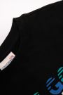 T-shirt z krótkim rękawem czarny z kolorowym nadrukiem 2115922