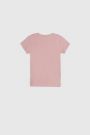 T-shirt z krótkim rękawem różowy z  kwiatowym nadrukiem 2115941