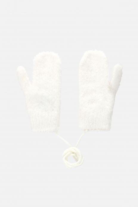 Rękawiczki dziewczęce dwupalczaste swetrowe