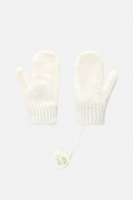 Rękawiczki dziewczęce dwupalczaste swetrowe