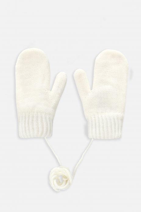 Rękawiczki dziewczęce dwupalczaste swetrowe 2