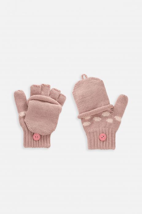 Rękawiczki dziewczęce z odkrytymi palcami